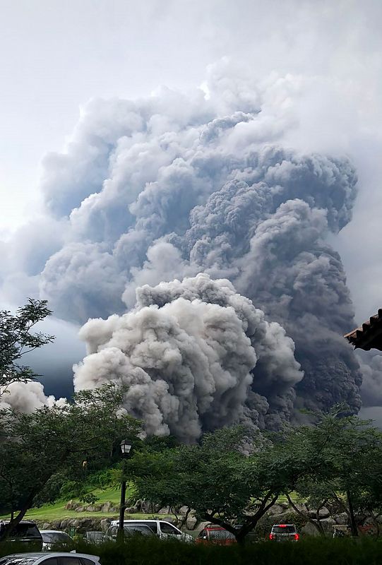 La erupción más violenta del volcán 'Fuego' en Guatemala