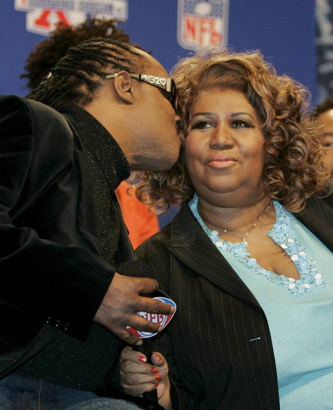 Aretha Franklin y Stevie Wonder