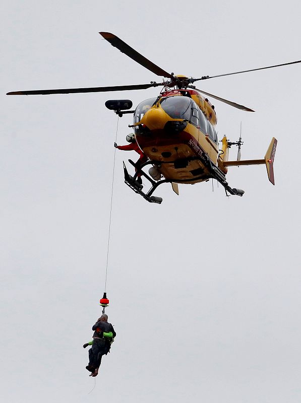 Helicópteros para evacuar a los afectados