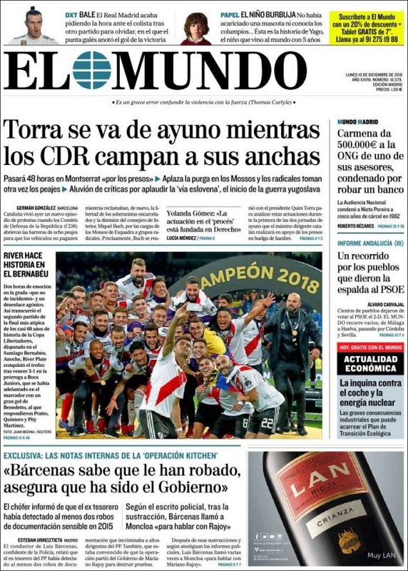 Portada El Mundo