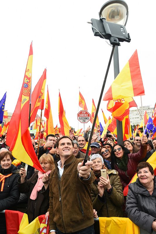 Concentración en la plaza de Colón de Madrid