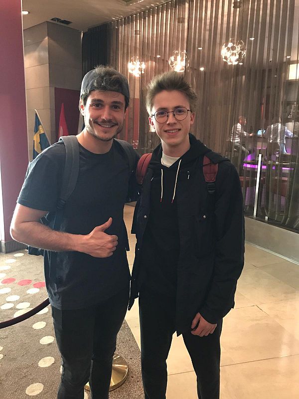 El candidato español coincidió con Eliot Vassamillet, el candidato belga