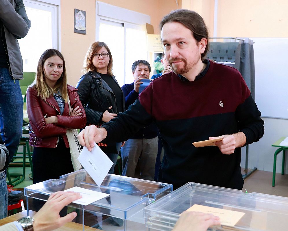 Votación de Pablo Iglesias