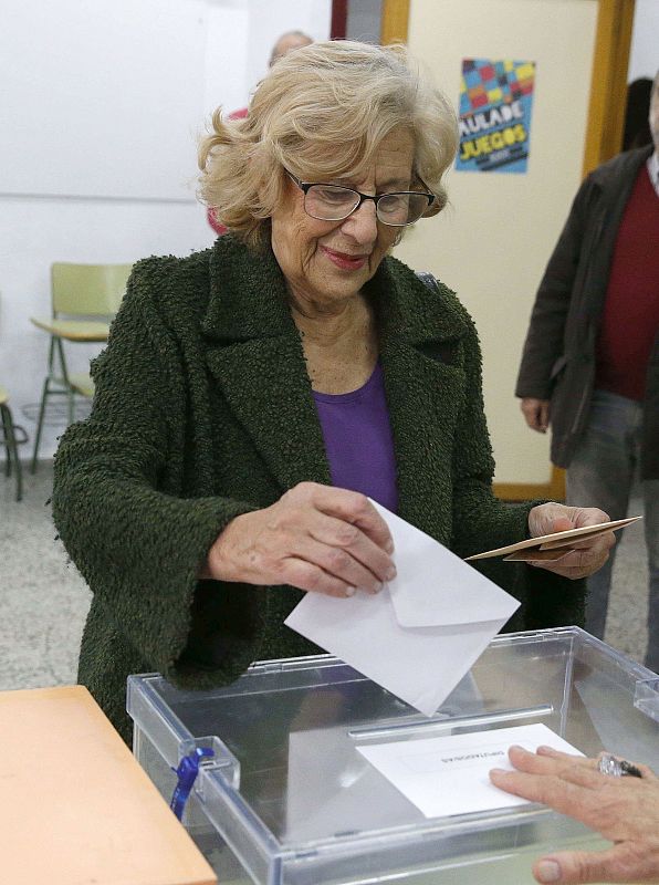 Votación de la alcaldesa de Madrid