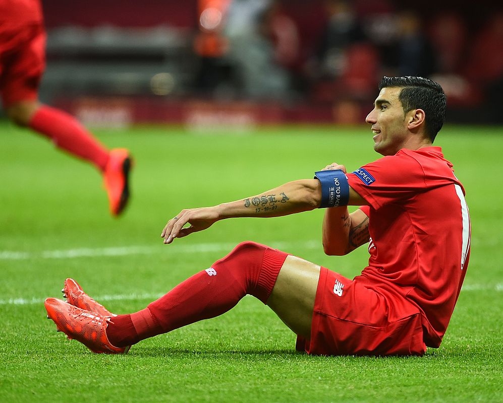 Fotografía de archivo, tomada el 27/05/2015, de José Antonio Reyes durante la final de la UEFA Europa League entre el FC Dnipro Dnipropetrovsk y el Sevilla FC en el Estadio Nacional de Varsovia, Polonia