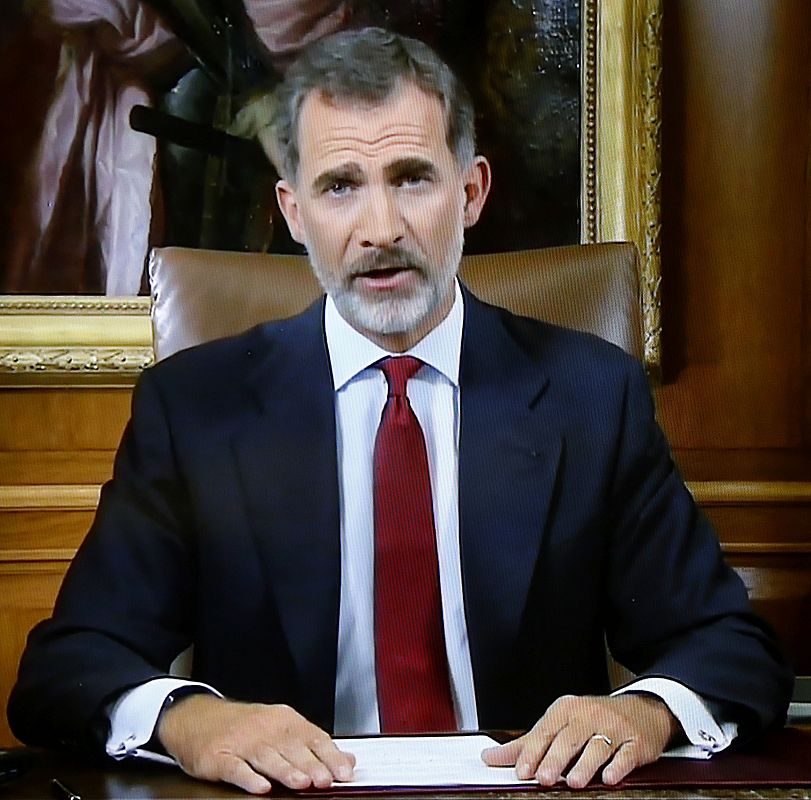 Mensaje del rey Felipe VI a los españoles tras el referéndum del 1-O