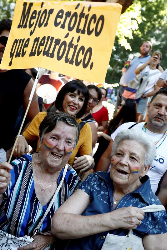 Participantes en la manifestación del Orgullo 2019 en Madrid