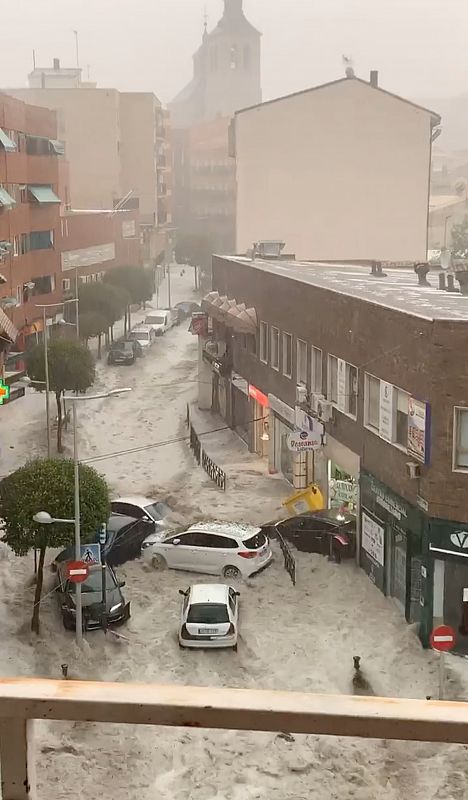 Arganda evalúa los daños tras las fuertes lluvias