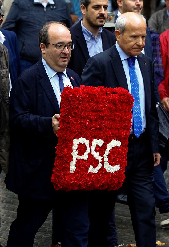 Ofrenda floral del PSC en la Diada