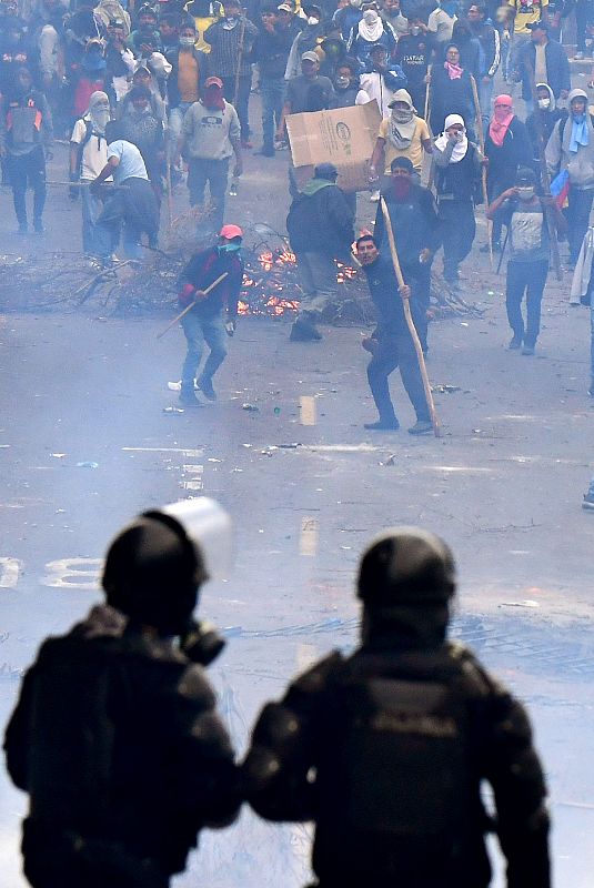 Las protestas en Ecuador, en imágenes