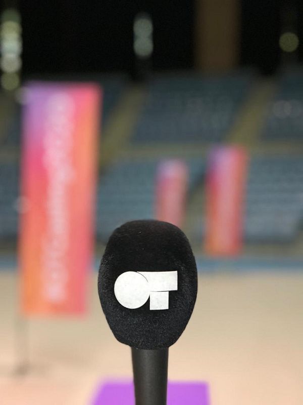 El micro espera en la Fase 1 del casting OT 2020 en Santiago de Compostela