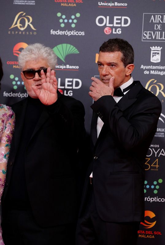 Goya 2020: director Pedro Almodóvar y el actor Antonio Banderas