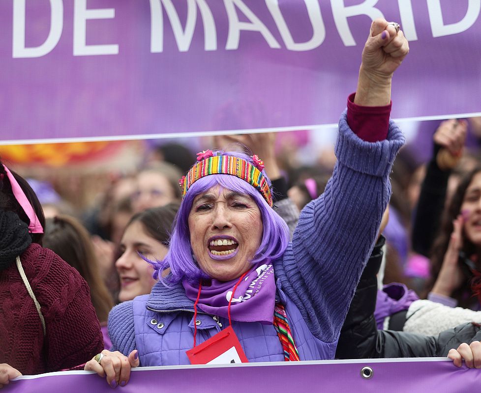 Manifestación por el Día de la Mujer, este domingo en Madrid.