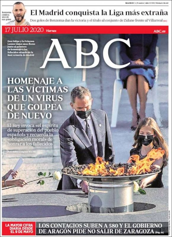 Imagen: ABC destaca la figura de Karim Benzema