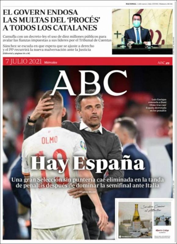 "Hay España" es el titular de ABC