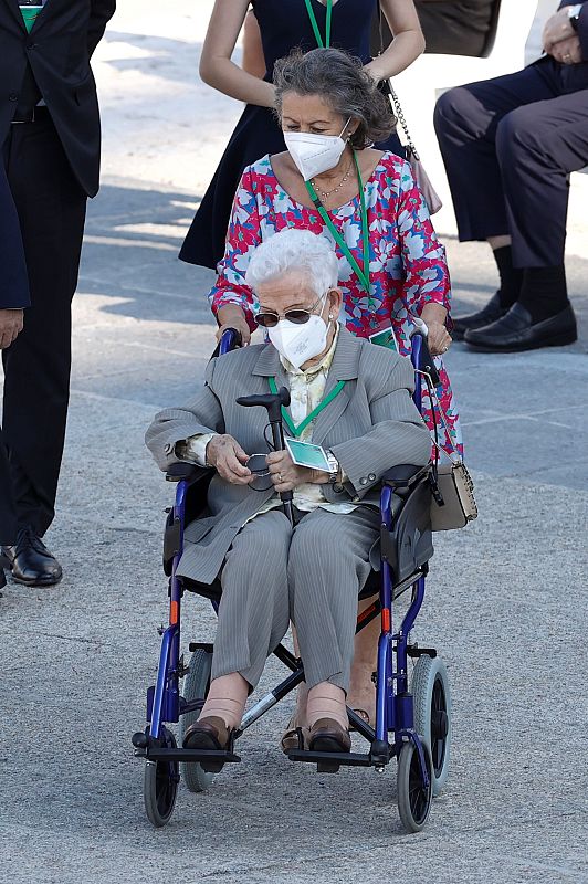 La primera persona vacunada de España, Araceli Hidalgo. 