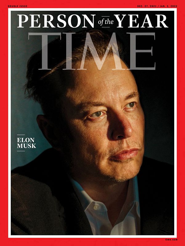  Elon Musk, elegido la 'Persona del Año 2021' 