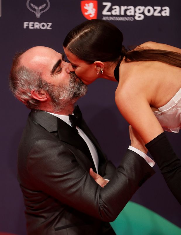 Los actores Luis Tosar y María Luisa Mayo.