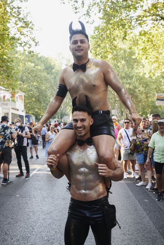 Vista de la manifestación del Orgullo de Madrid