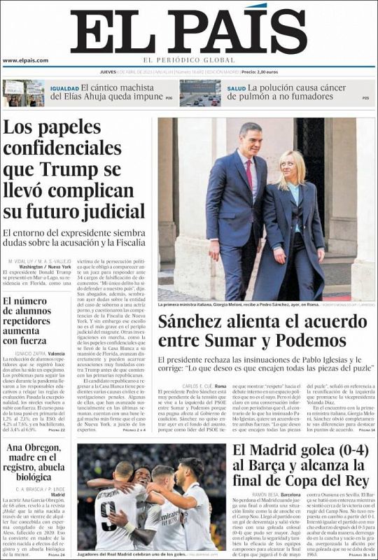 Portada El País