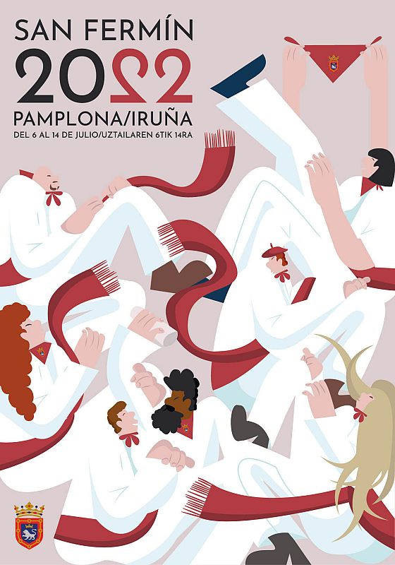 'Beti Bezala', de Olaia Merino Erviti, cartel de San Fermín 2022