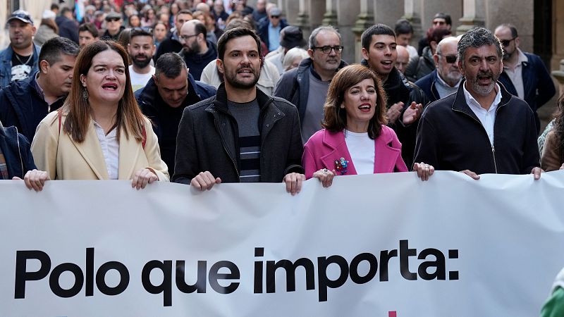 Elecciones Galicia 2024: Lois participa en la manifestación en defensa de la sanidad pública gallega