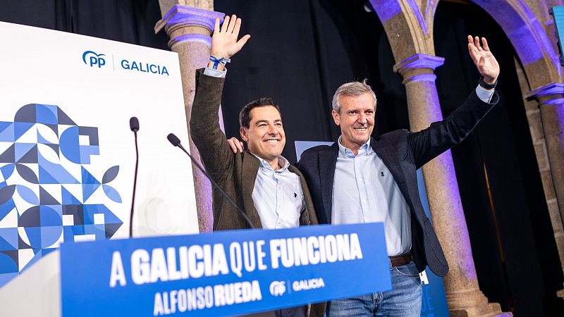 Elecciones Galicia 2024: Juanma Moreno visita Galicia para apoyar a Rueda