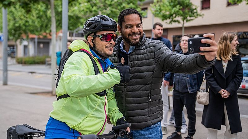 Elecciones catalanas 2024: Garriga (Vox), con un simpatizante en El Prat de Llobregat