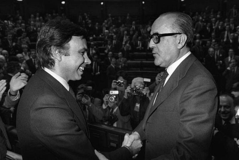 Calvo Sotelo con Felipe González