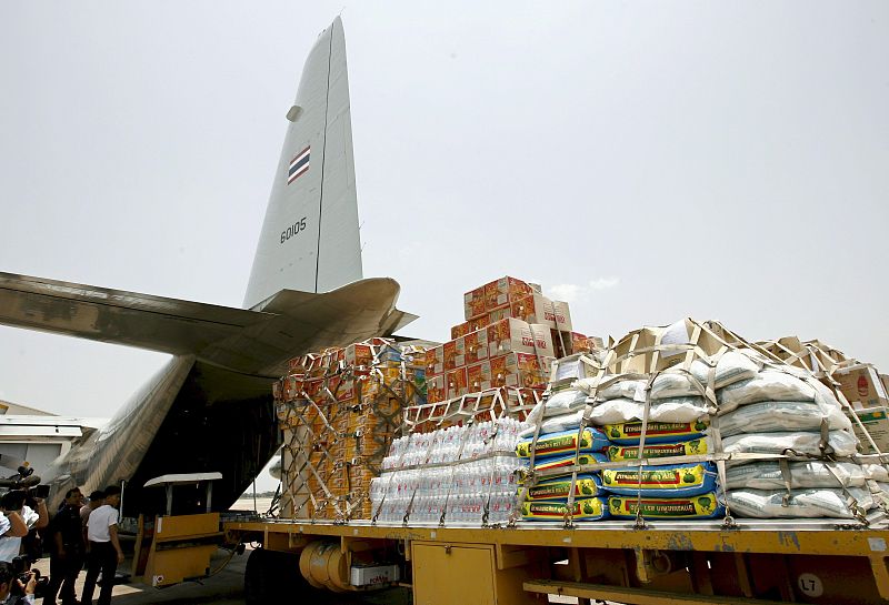 ENVÍO DE ALIMENTOS Y MEDICAMENTOS TRAS EL PASO DEL CICLÓN NARGIS