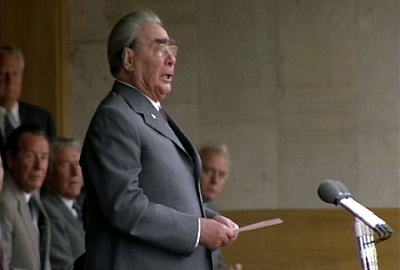 El líder de la URSS en 1980, Leonid Brézhnev