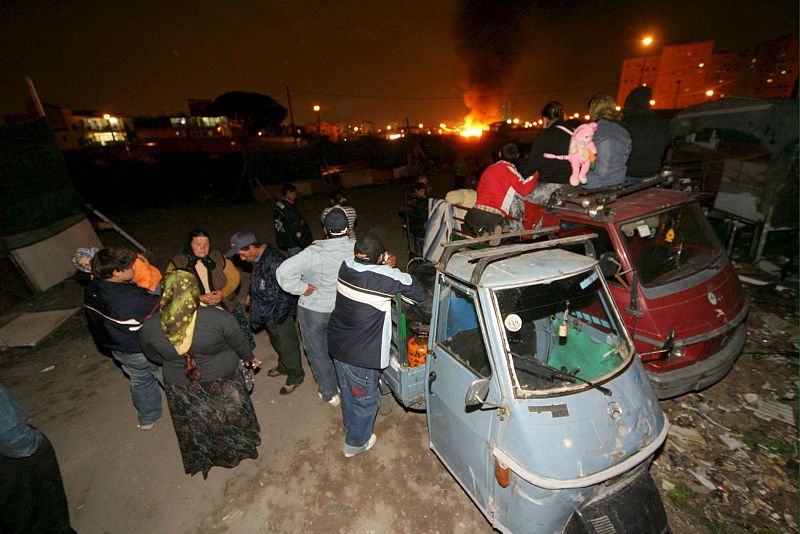 Incendio en campamento nómada