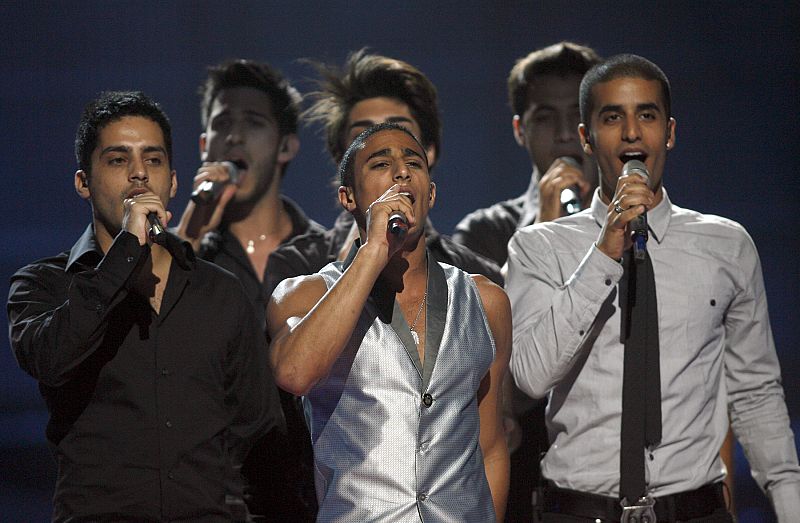 Boaz, de Israel, durante los ensayos de Eurovisión en Belgrado