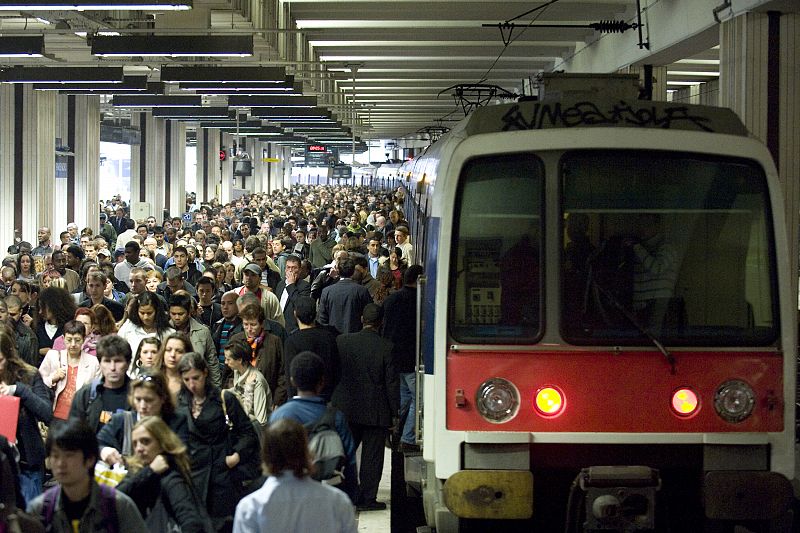 Huelga de transportes en Francia