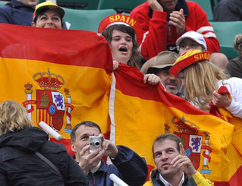 Los hinchas del campeón