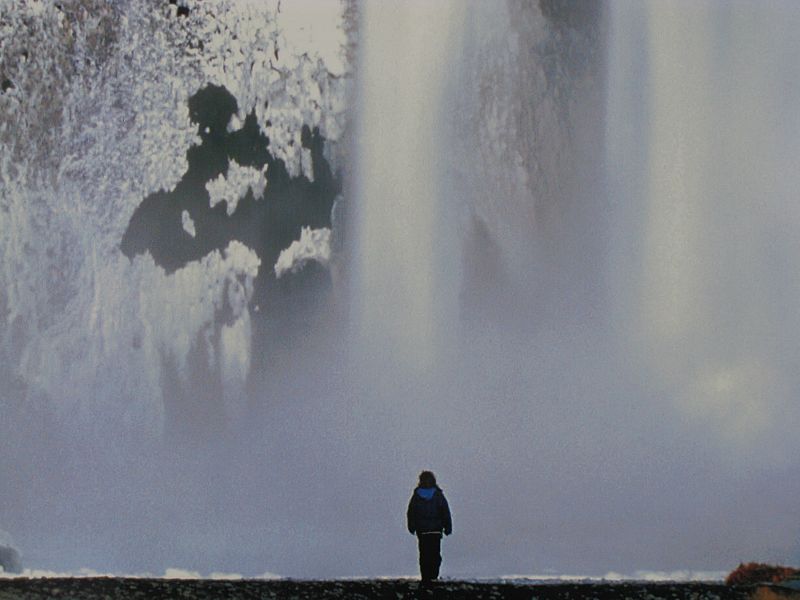 Cascada de Skogafoss, en Islandia