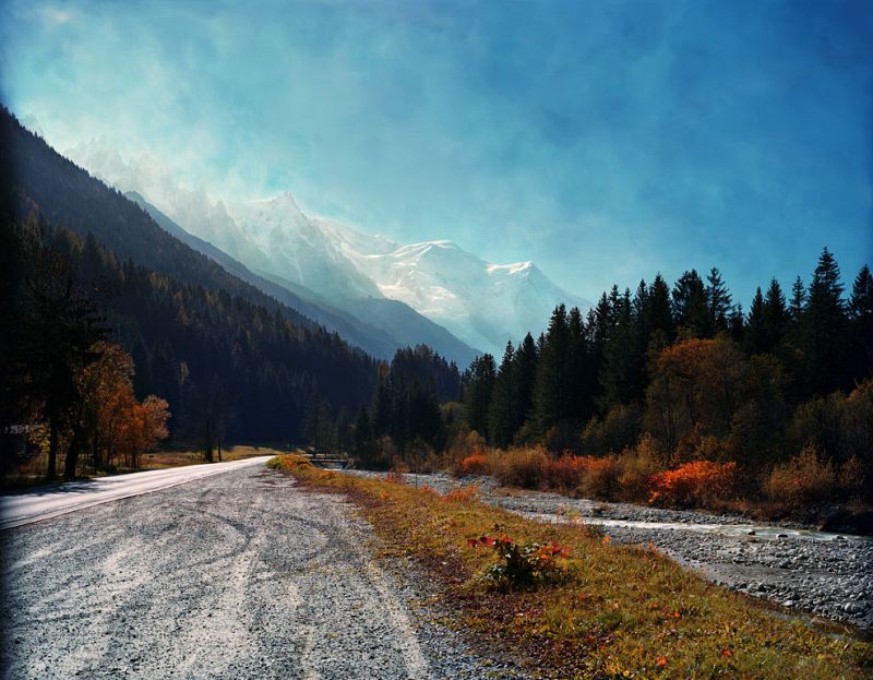 Chamonix - Carretera Nacional y el Mont Blanc, 2007