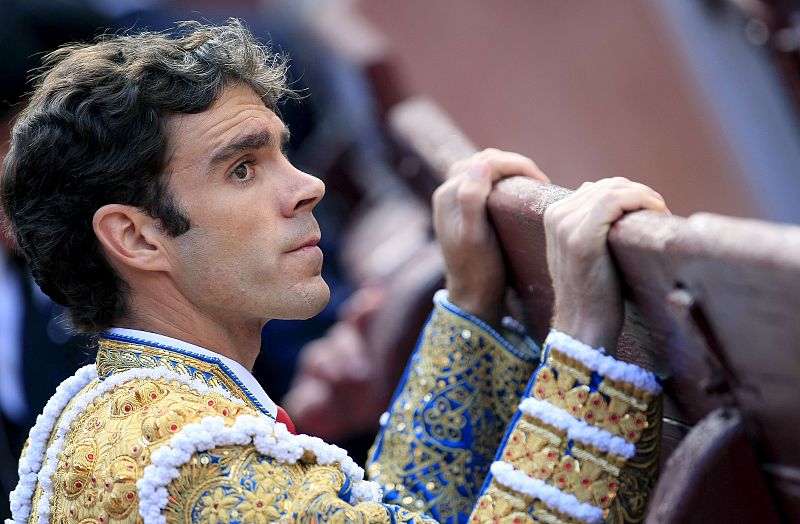 José Tomás, momentos antes del inicio de la corrida celebrada esta tarde en la Monumental de Las Ventas.