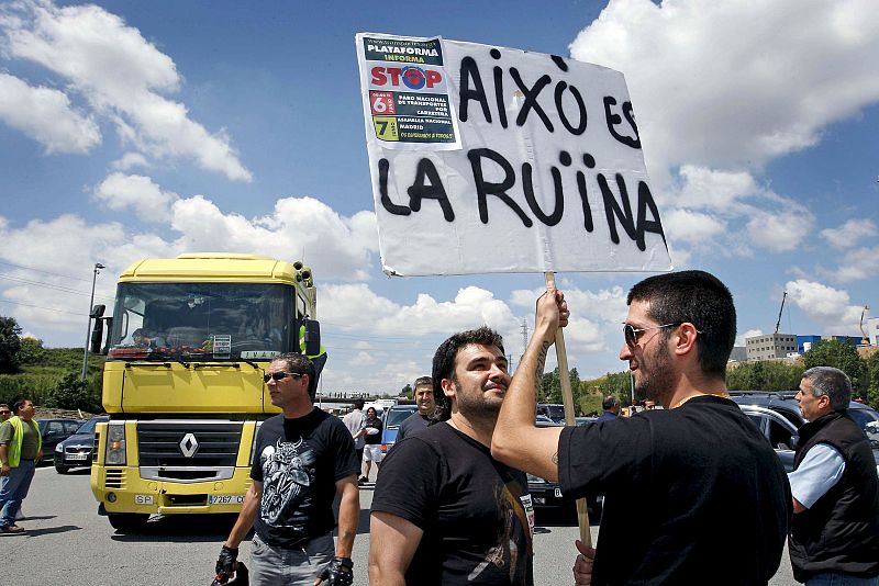 Paralizada la carretera en BCN