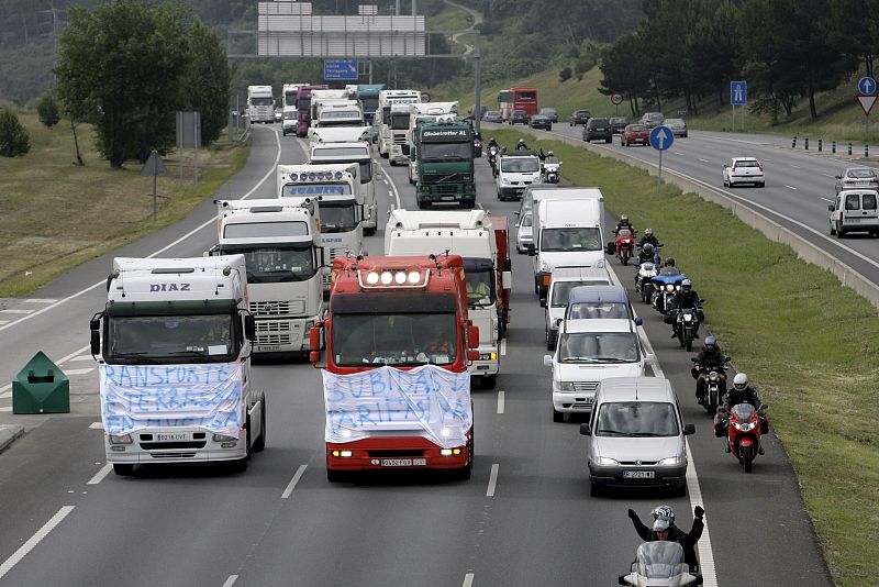 Huelga de transportistas en Cataluña