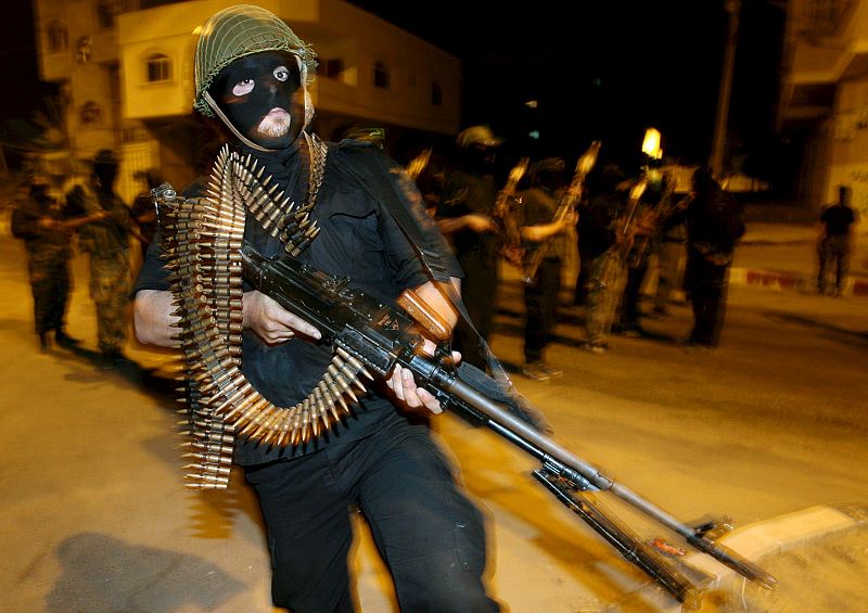 Maniobras callejeras de un grupo de la Yihad Islámica