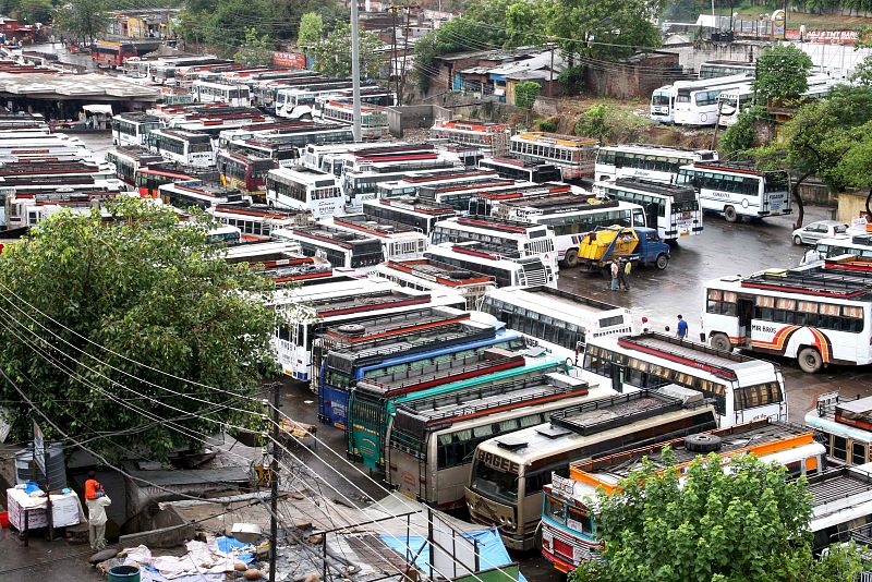 Huelga de transportistas en la India