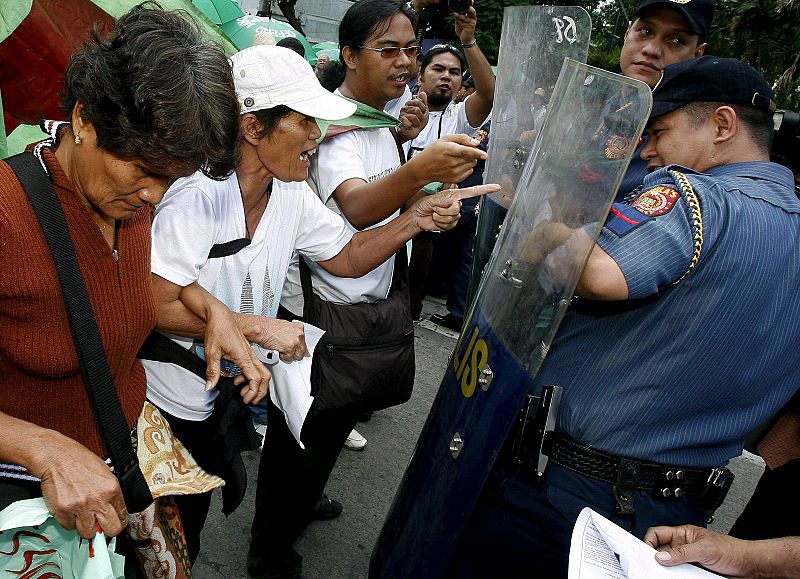 Manifestación de granjeros en Filipinas