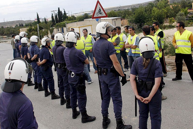 Huelga de transportistas en Alicante
