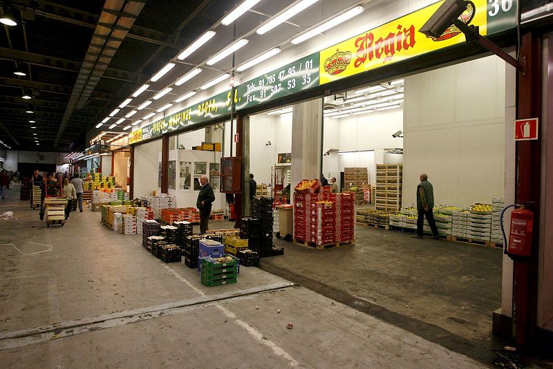 Puestos de fruta en Mercamadrid