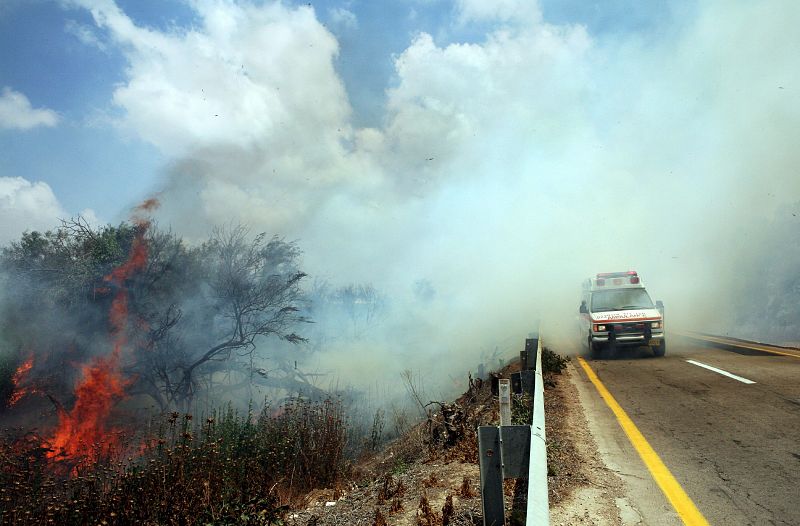 Un Rocket Kassam provoca un incendio en un campo israelí