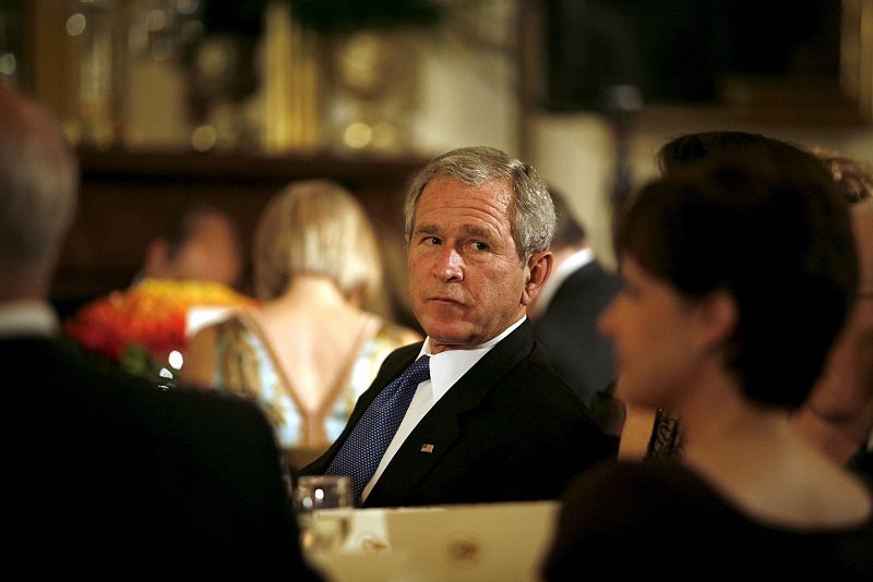 George Bush en la cena social American Jazz