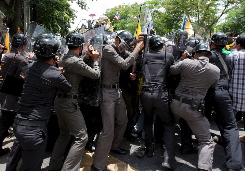 Manifestación contra el Gobierno en Tailandia