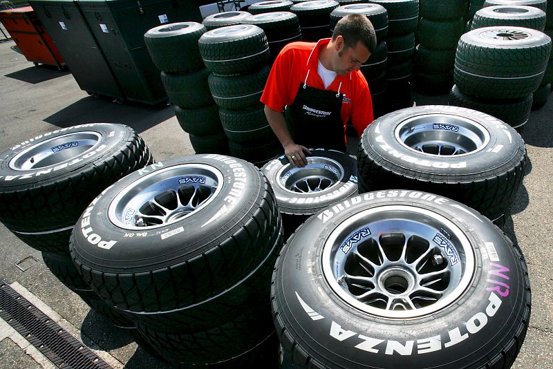 Preparativos para el Gran Premio de Alemania de F1 en Hockenheim