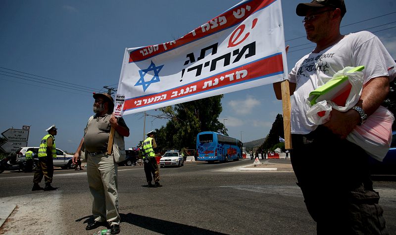 PROTESTA CAMBIO PRISIONEROS ISRAEL - LÍBANO